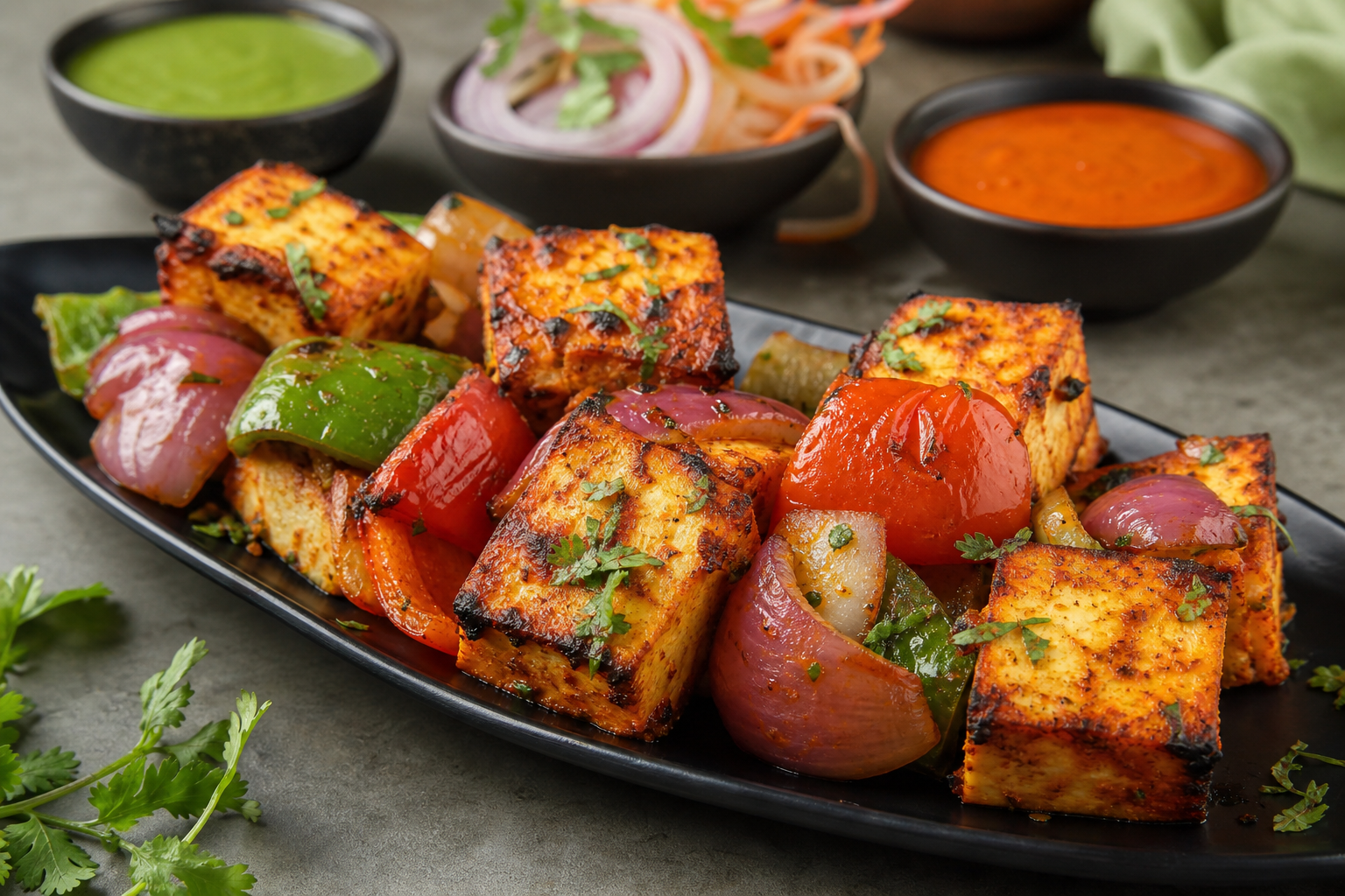 Paneer tikka options for ordering or cooking