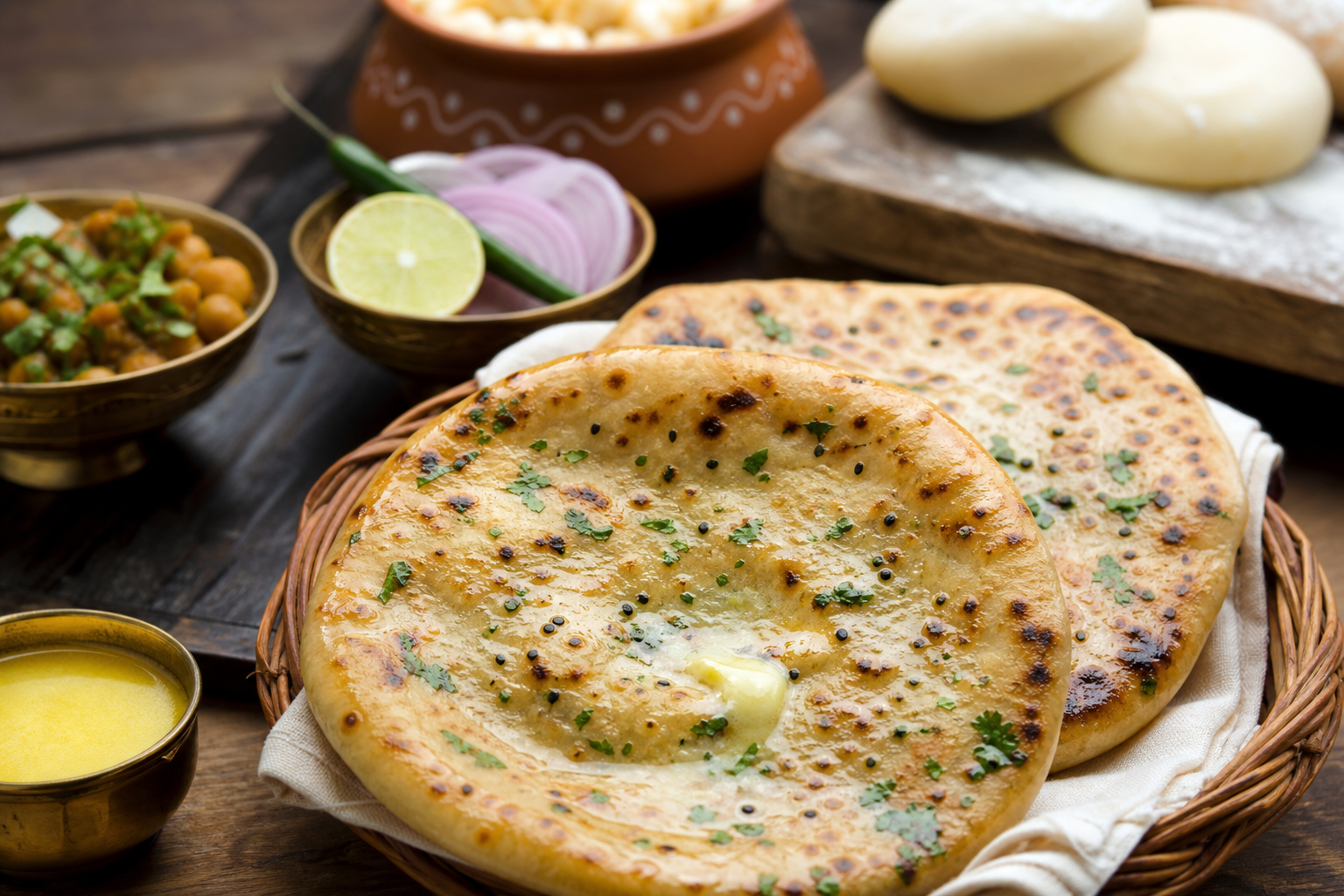 What should you check before ordering Desi ghee kulcha?