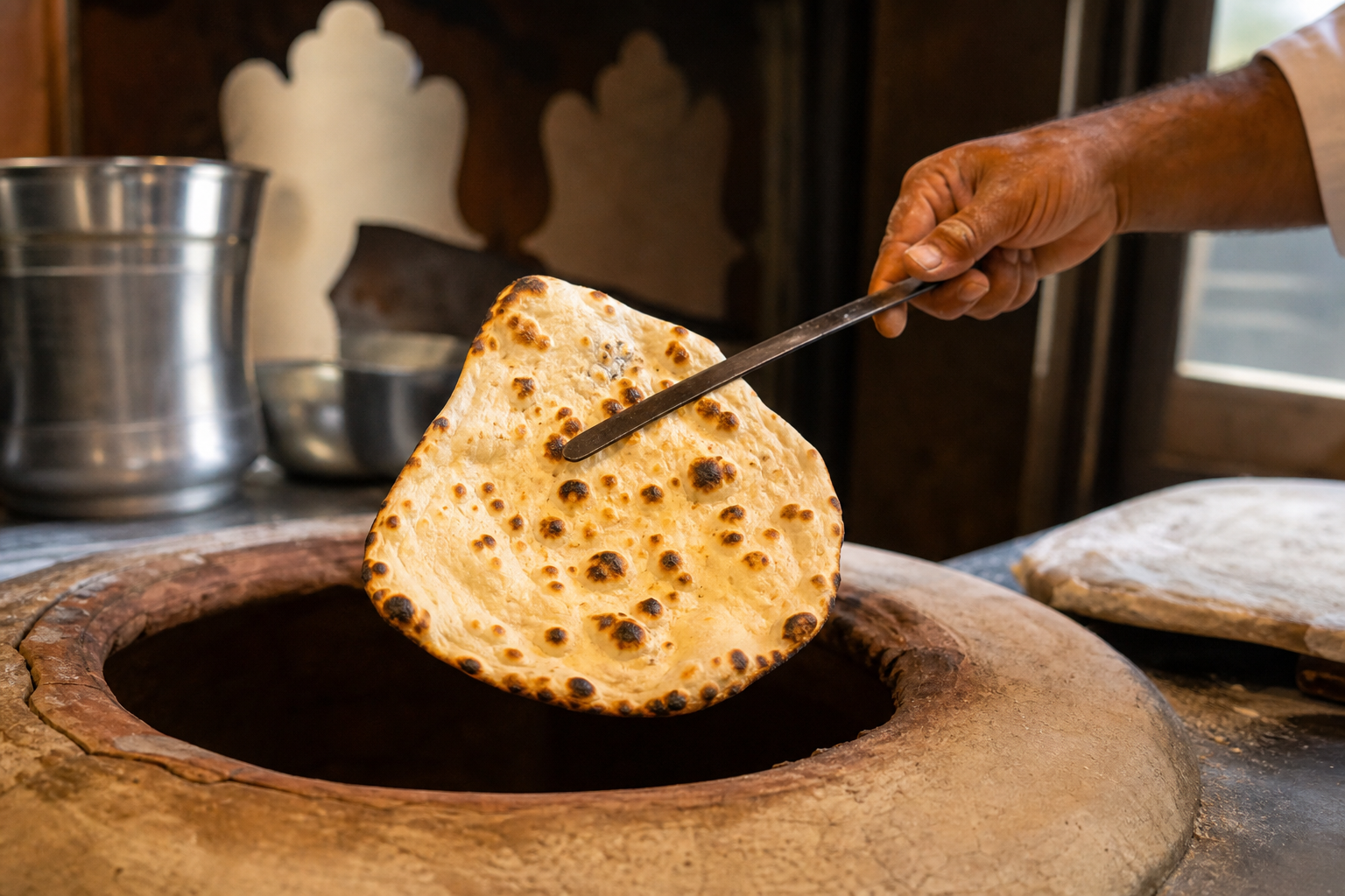 Tandoori Roti Baking: How the Tandoor Shapes Its Texture